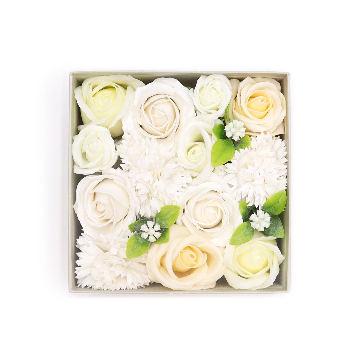 Wedding Blessings Square Gift Box | White & Ivory | Luxury Wedding Favour & Bridal Gift