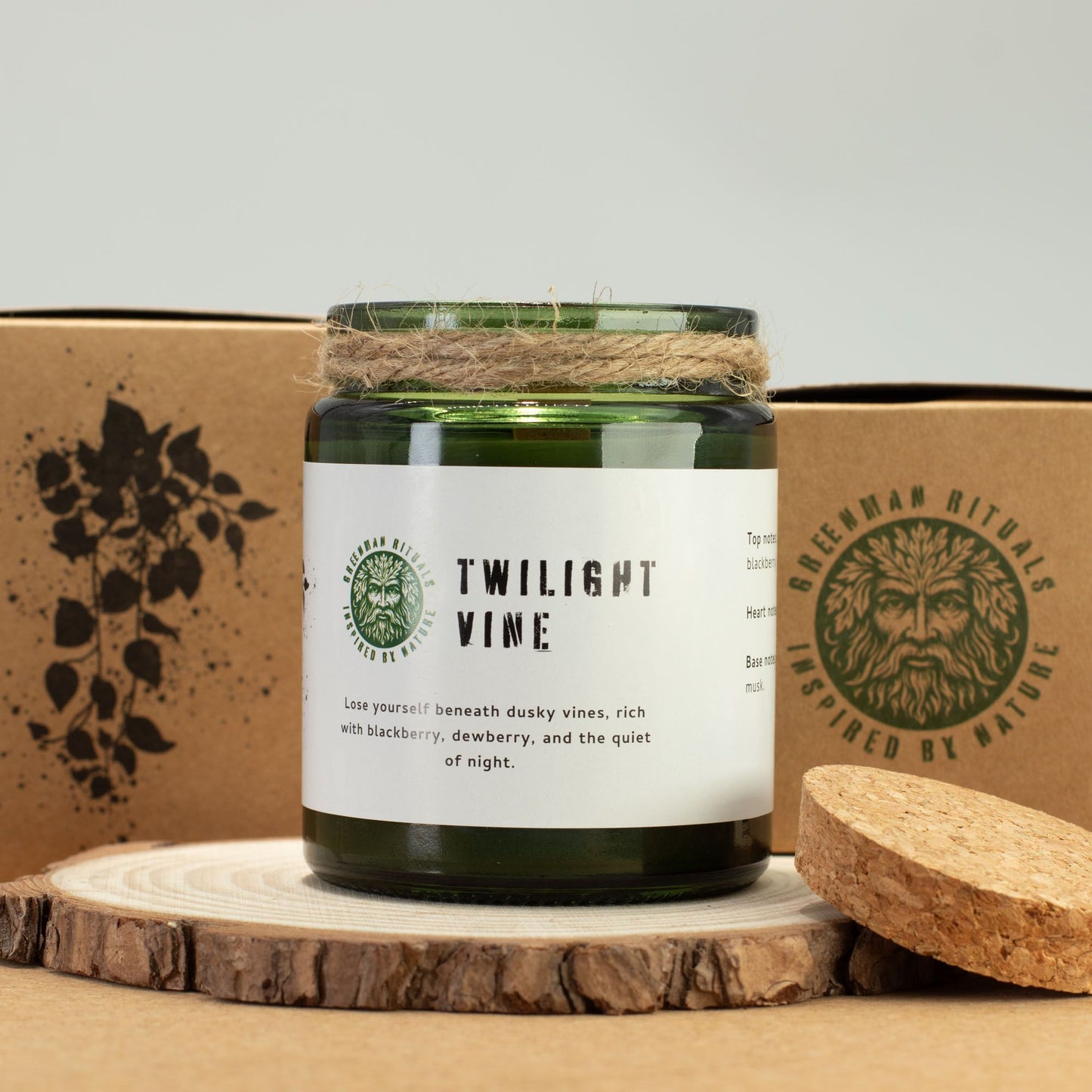 Twilight Vine Woodwick Soy Candle | Sage & Mintwood Natural Home Fragrance Gift