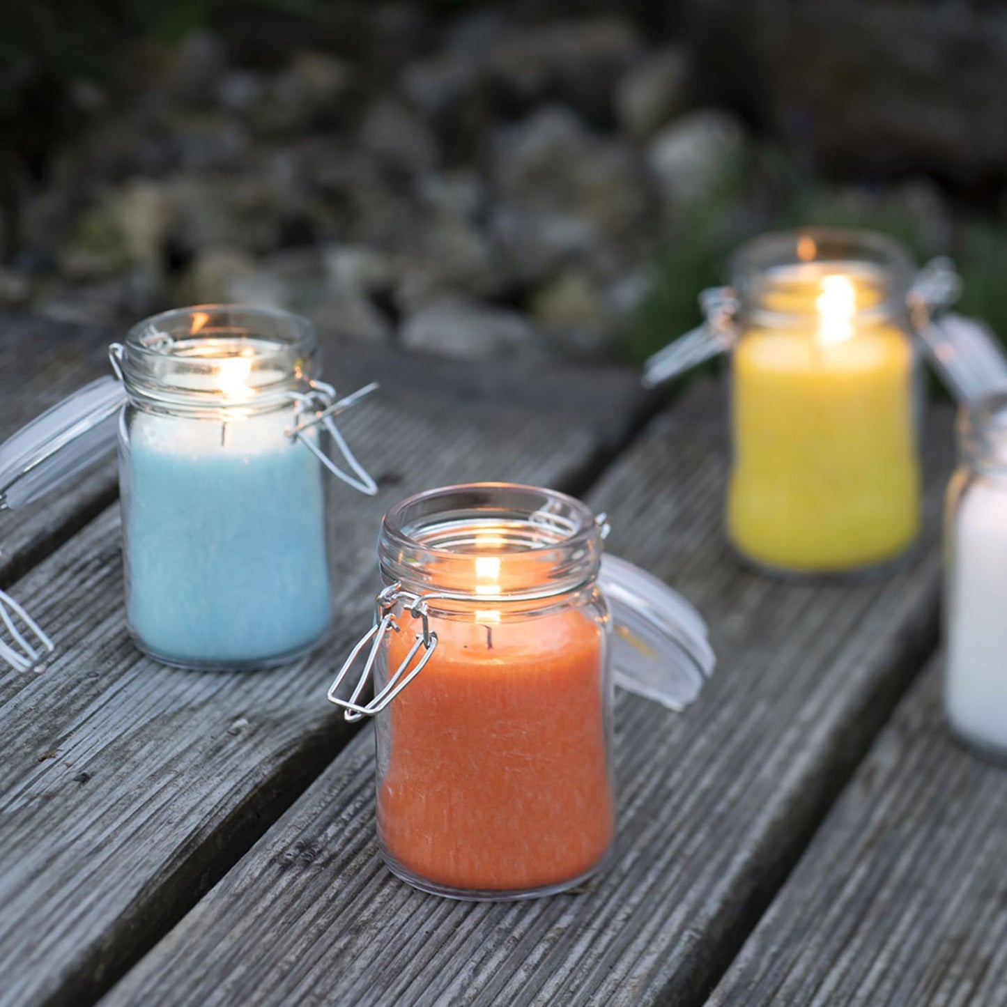 Pure Olive Wax Jar Candle – Turquoise | Natural Home Fragrance Gift