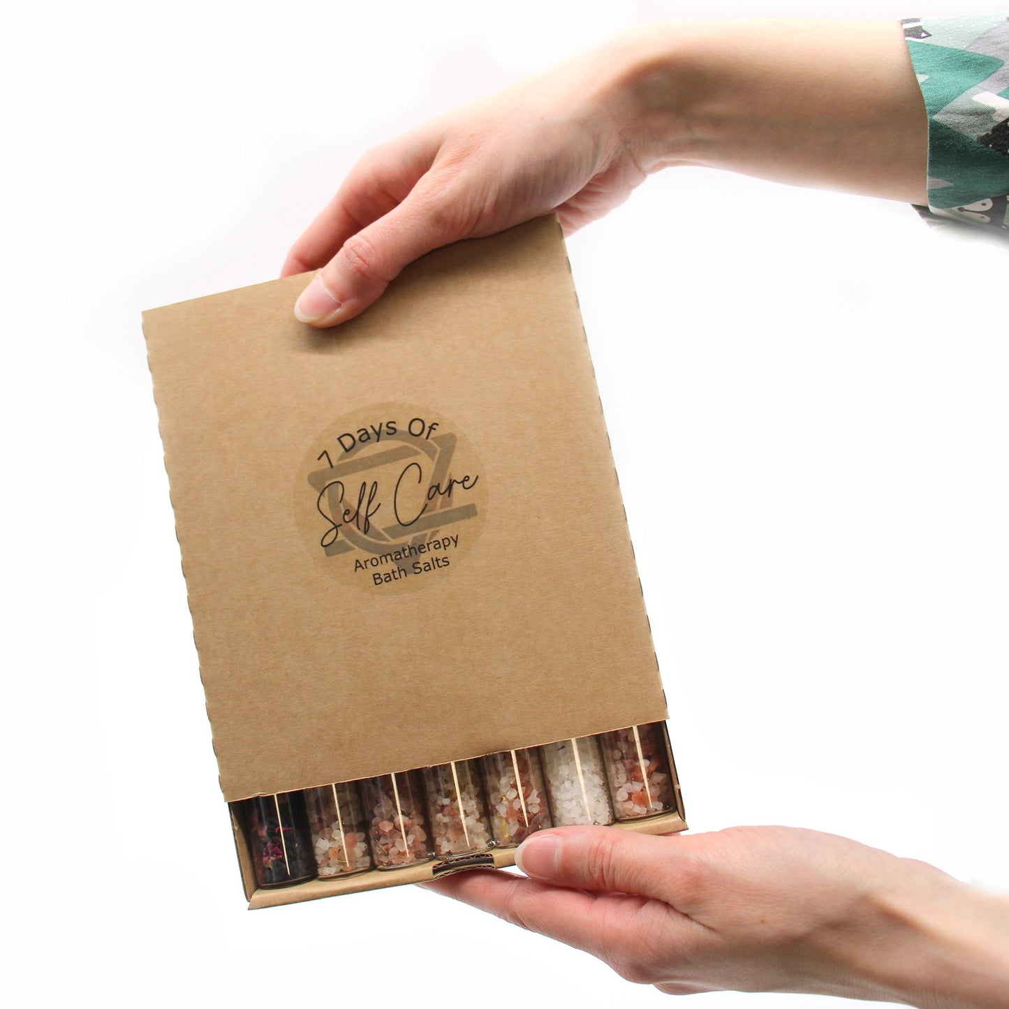Bath Salts Vials Gift Pack | 7 Blends | Luxury Spa Bath Gift Set | One for Every Day | Vegan UK