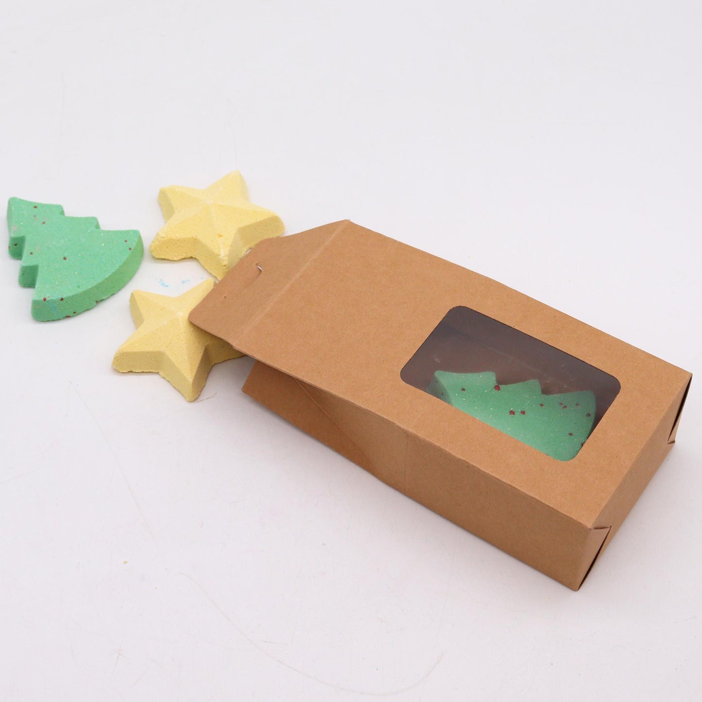 Silent Night Christmas Bath Bomb Gift Pack | 4 Festive Bath Bombs | Luxury Christmas Gift