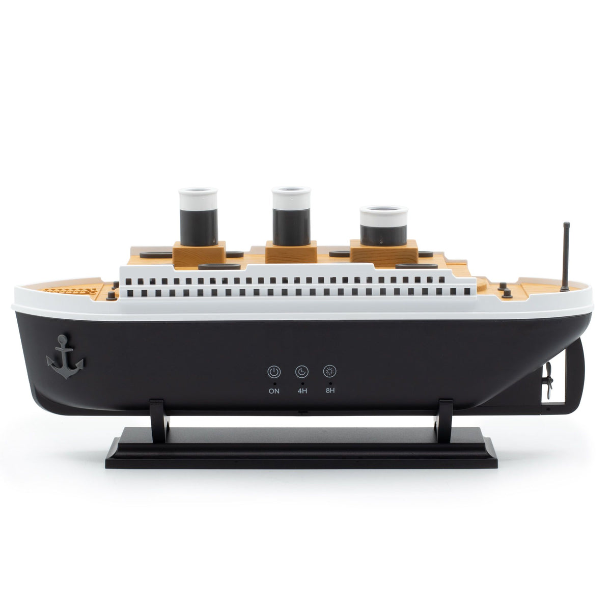 Ship Model Puff Effect Aroma Diffuser | Colour-Changing LED & Remote