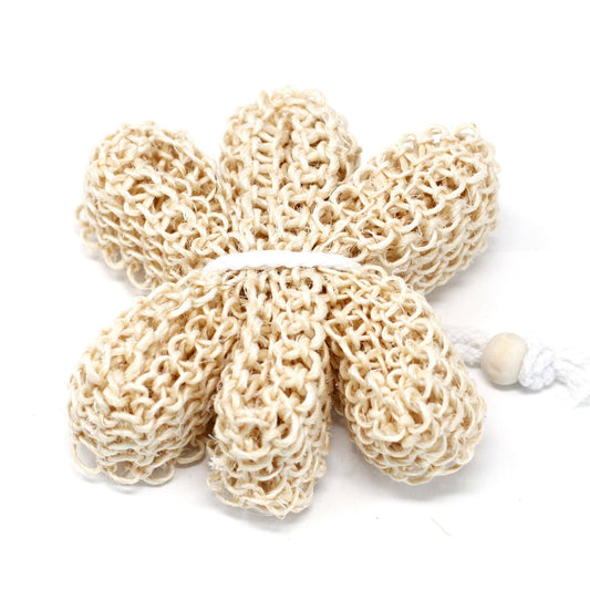 Sisal Exfoliating Star Scrub | Natural Body Sponge | Eco Bath Gift | Amber & Calm