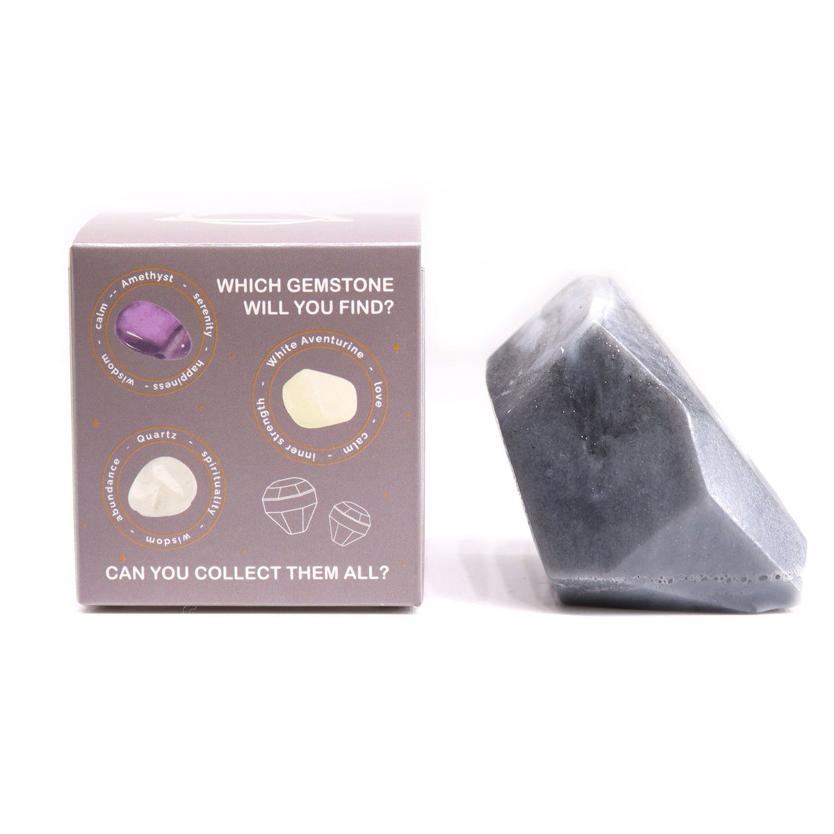 Crystal Elemental Soap | Air | Gemstone Inside | Natural Handcrafted Soap | Gift for Her