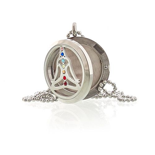 Aromatherapy Diffuser Necklace - Yoga Chakra - 30mm
