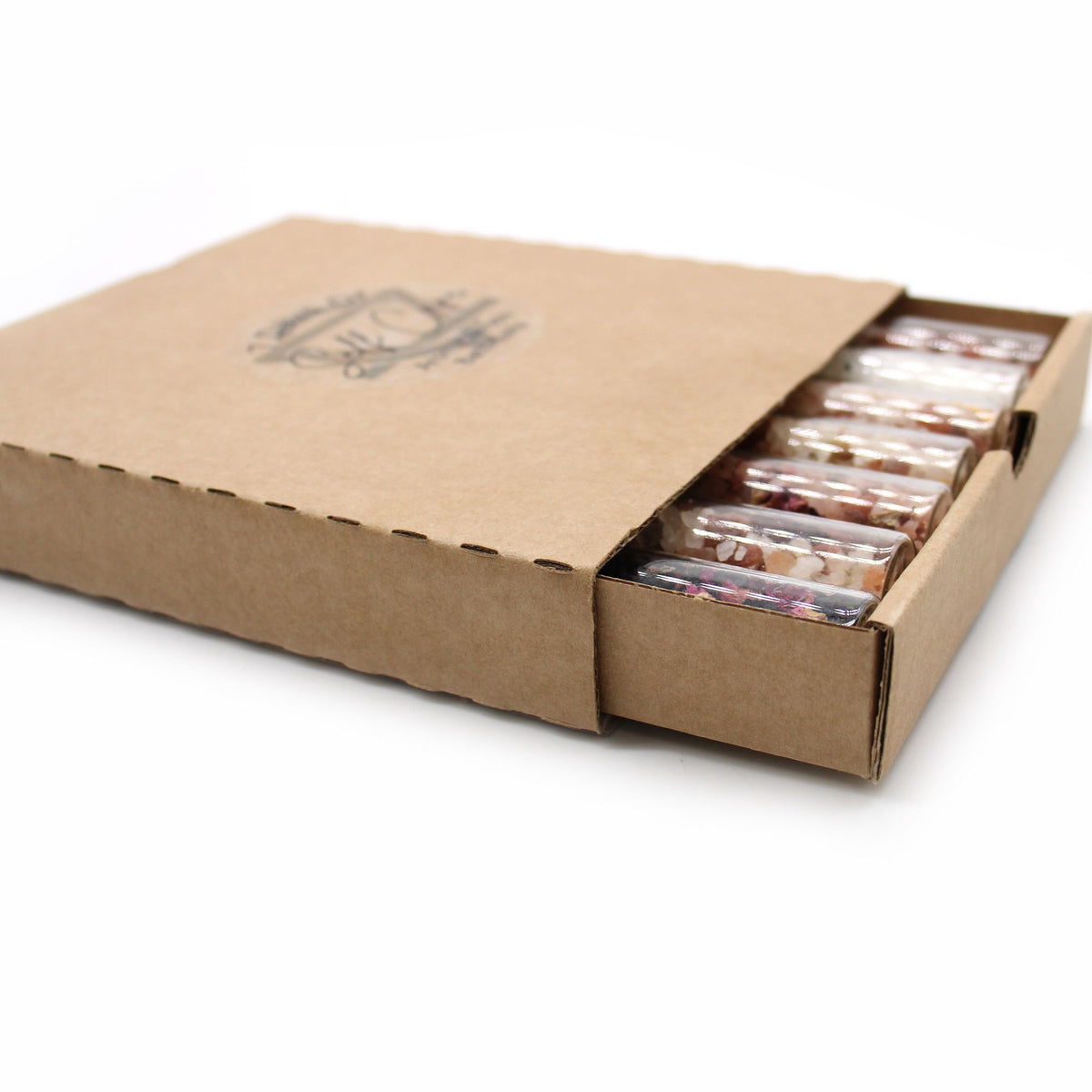 Bath Salts Vials Gift Pack | 7 Blends | Luxury Spa Bath Gift Set | One for Every Day | Vegan UK