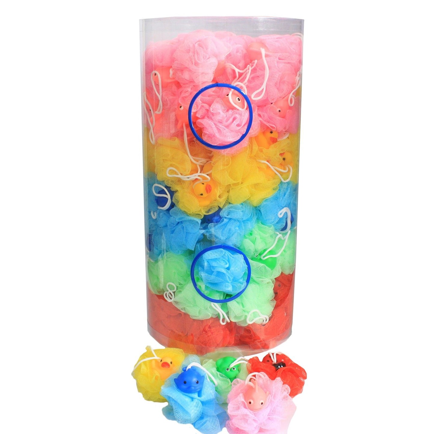 Squeaky Bath Scrunchie | Fun Novelty Body Scrubber | 30g | Amber & Calm