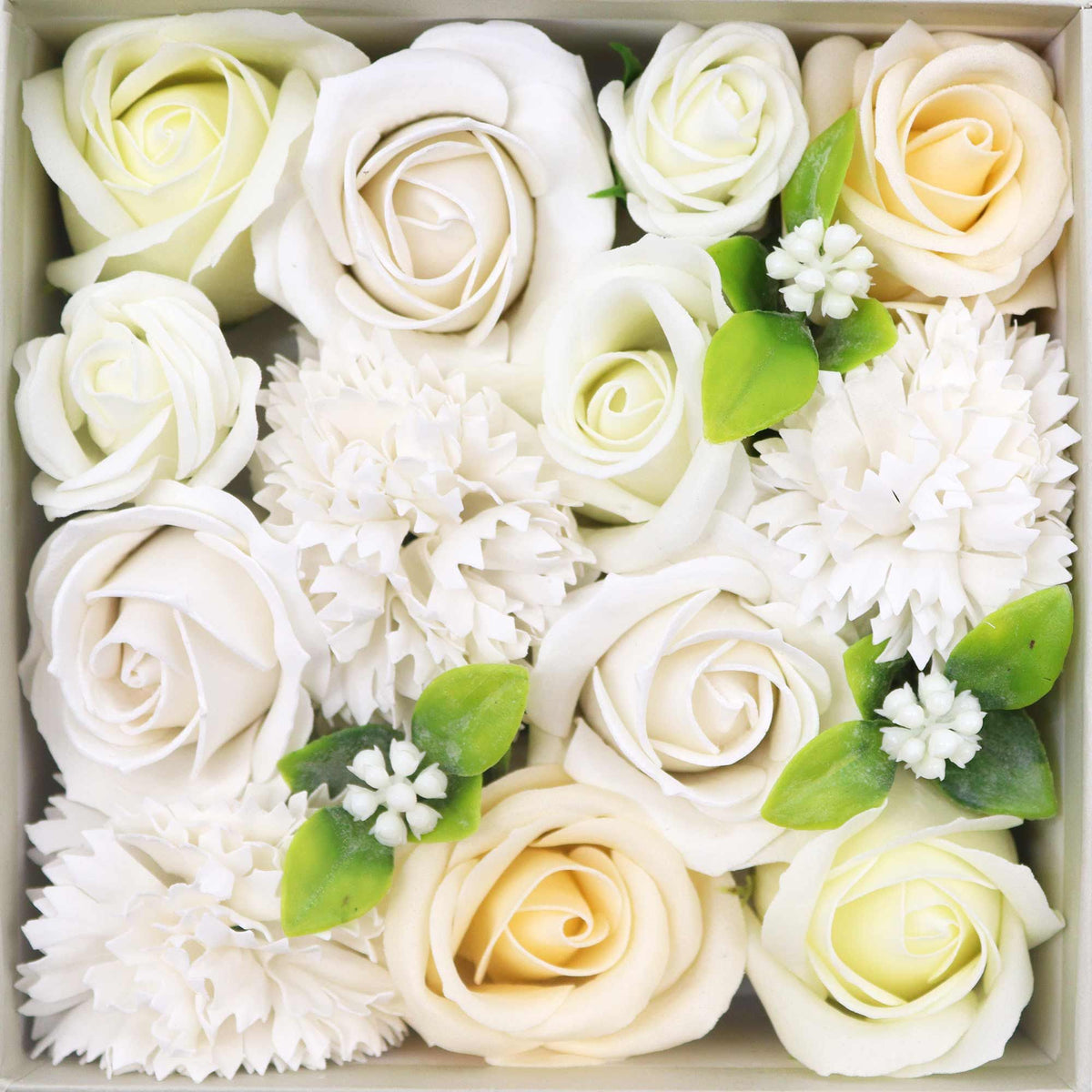 Wedding Blessings Square Gift Box | White & Ivory | Luxury Wedding Favour & Bridal Gift