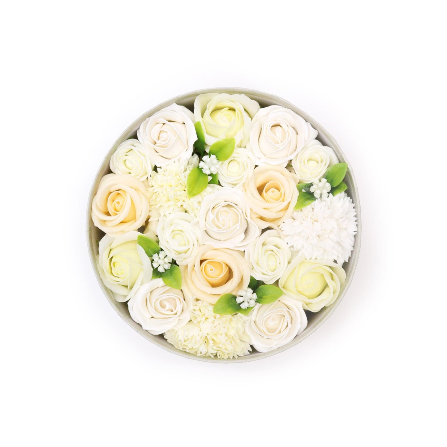 Wedding Blessings Soap Flower Gift Box | White & Ivory | Luxury Bridal Gift