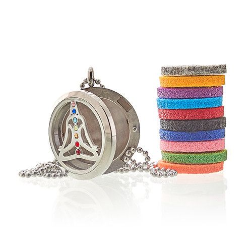 Aromatherapy Diffuser Necklace - Yoga Chakra - 30mm