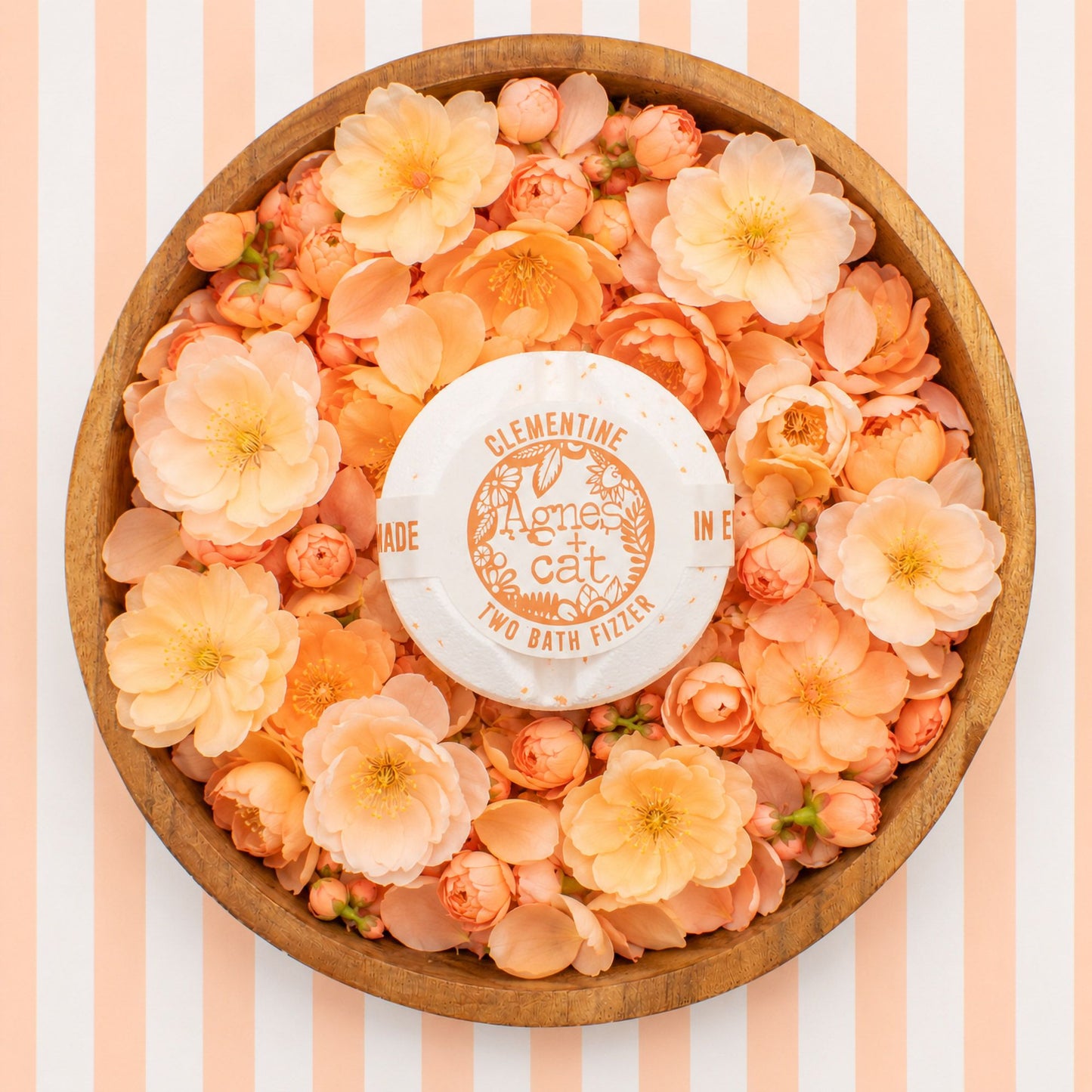 Agnes & Cat Floral & Citrus Bath Fizzer Gift Set | 3 Large Fizzers | Luxury Vegan Bath Gift for Her