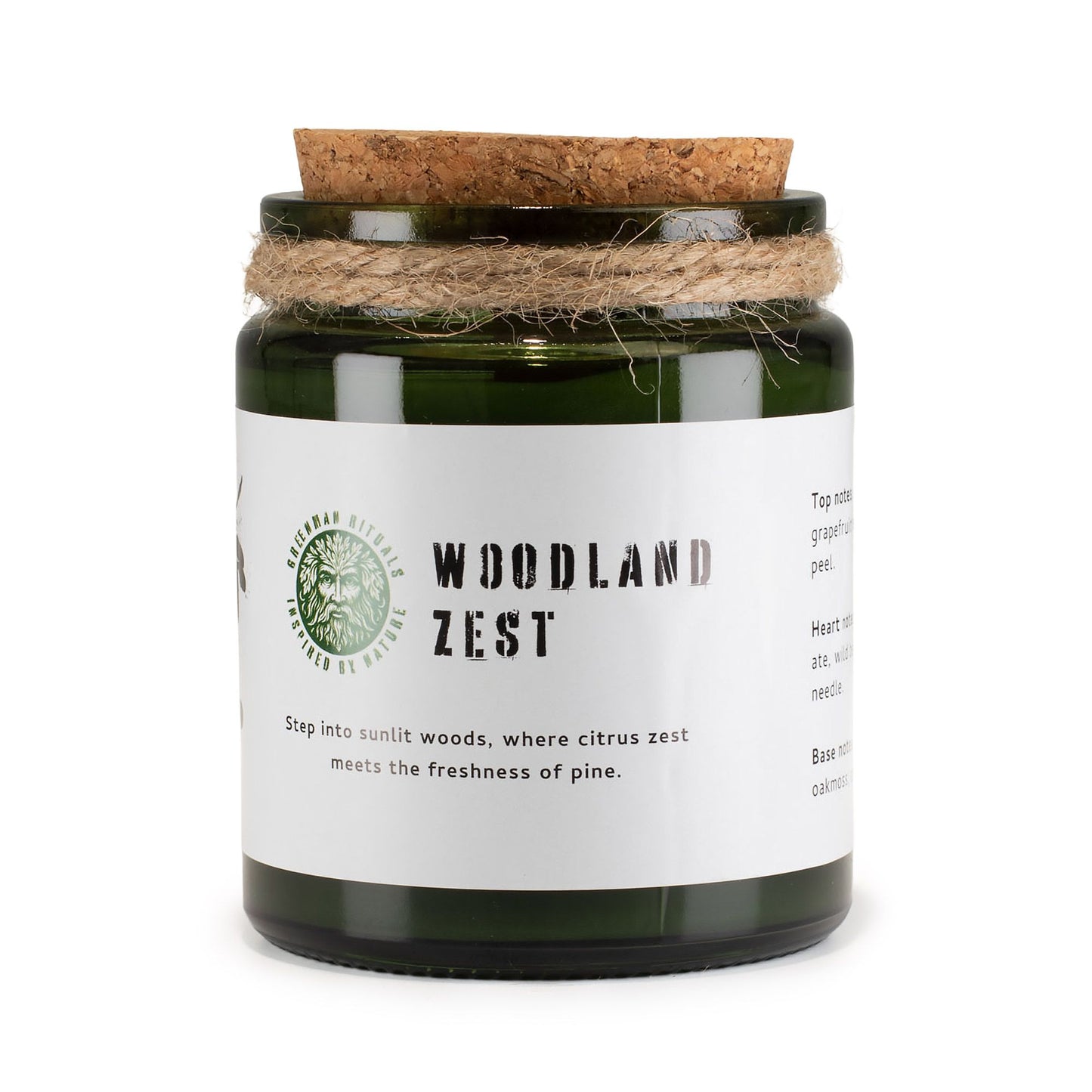 Woodland Zest Woodwick Soy Candle | Sage & Mintwood Natural Home Fragrance Gift