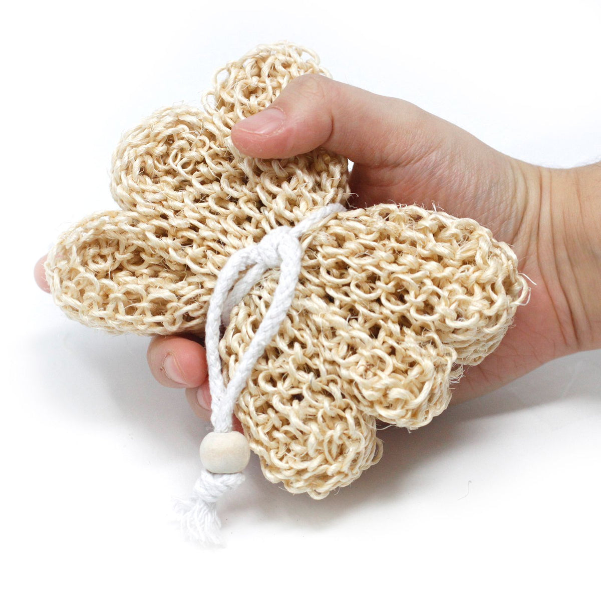 Sisal Exfoliating Star Scrub | Natural Body Sponge | Eco Bath Gift | Amber & Calm