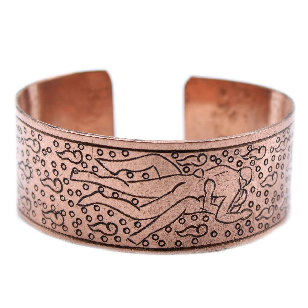 Copper Tibetan Kamasutra Mantra Bracelet