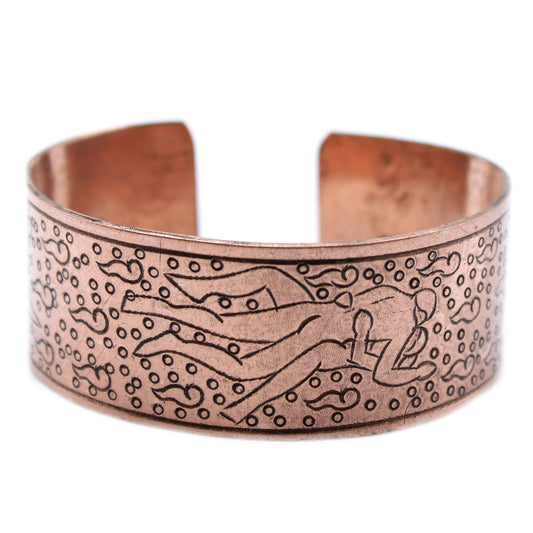Copper Tibetan Kamasutra Mantra Bracelet