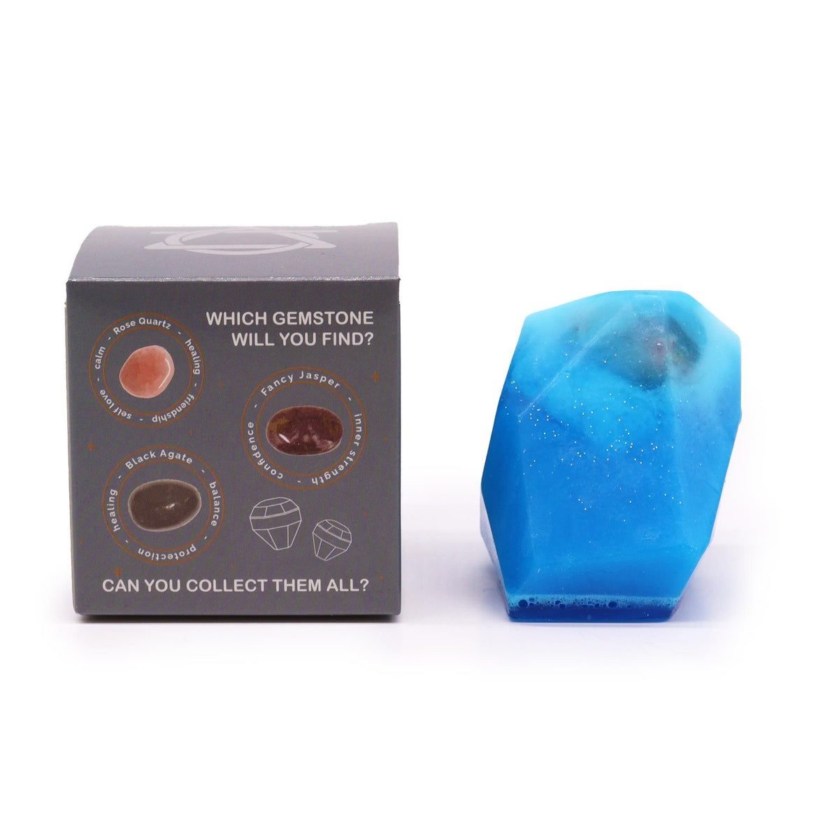 Crystal Elemental Soap | Water | Gemstone Inside | Natural Handcrafted Soap | Gift for Her