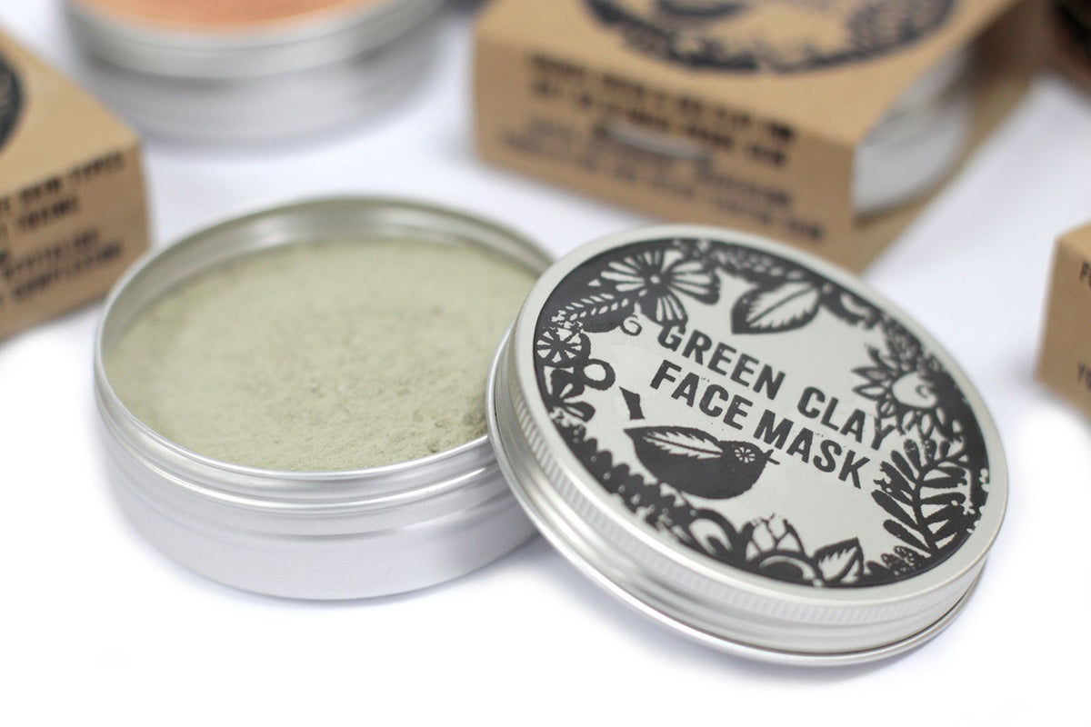Agnes + Cat Green Clay Face Mask | Pore Purifying | Aluminium Tin | Handmade in the UK