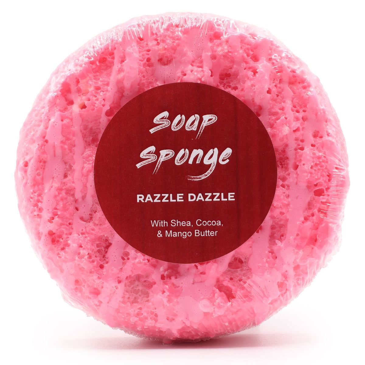 Butter Bubble Soap Sponge | Razzle Dazzle | Shea & Mango Butter | Exfoliating | Handmade in the UK