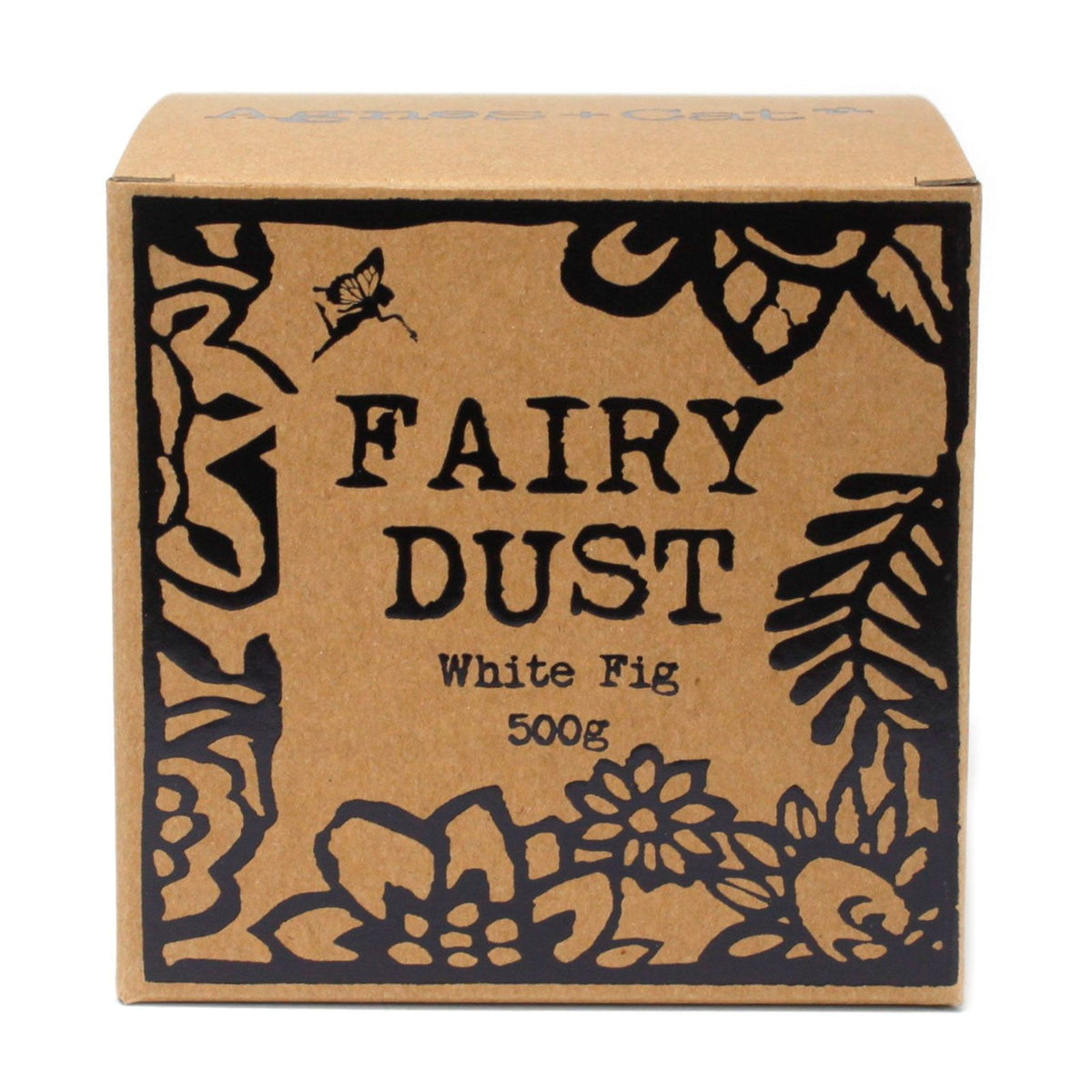 Agnes & Cat White Fig Fairy Dust Bath Powder | 500g | Vegan Luxury Bath Gift | Plastic Free
