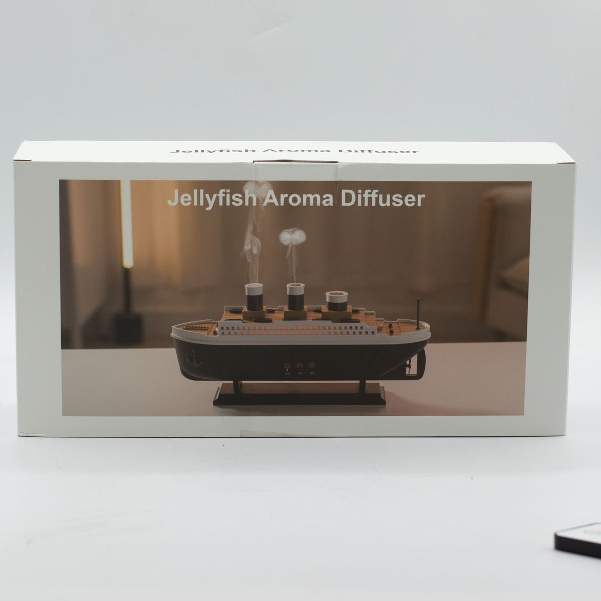 Ship Model Puff Effect Aroma Diffuser | Colour-Changing LED & Remote