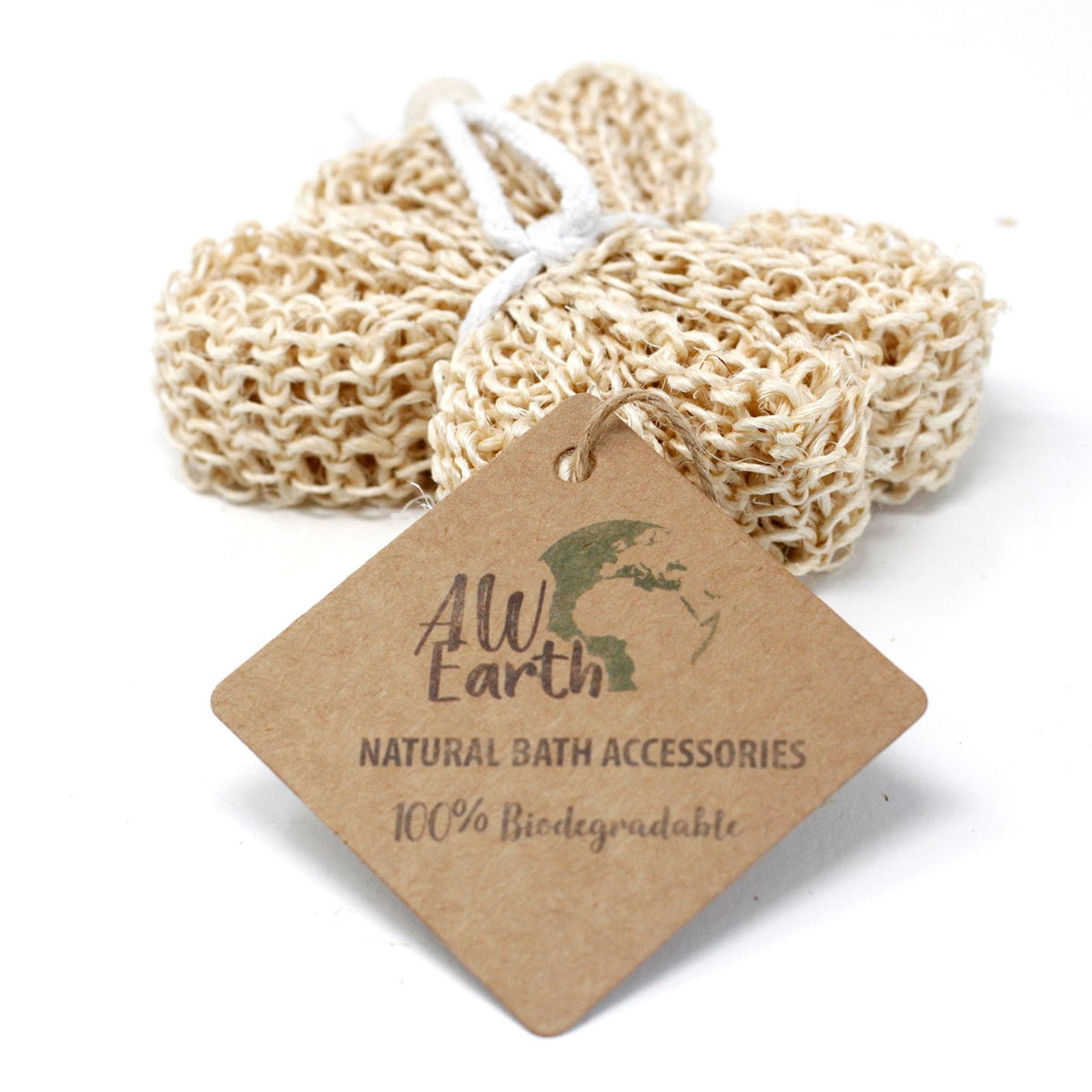 Sisal Exfoliating Star Scrub | Natural Body Sponge | Eco Bath Gift | Amber & Calm