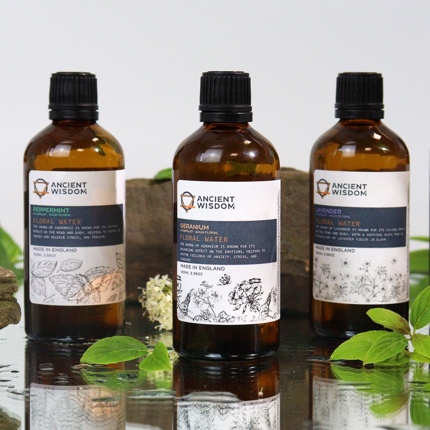 Peppermint Hydrolat Floral Water 100ml | Natural Aromatherapy Mist & Cooling Toner