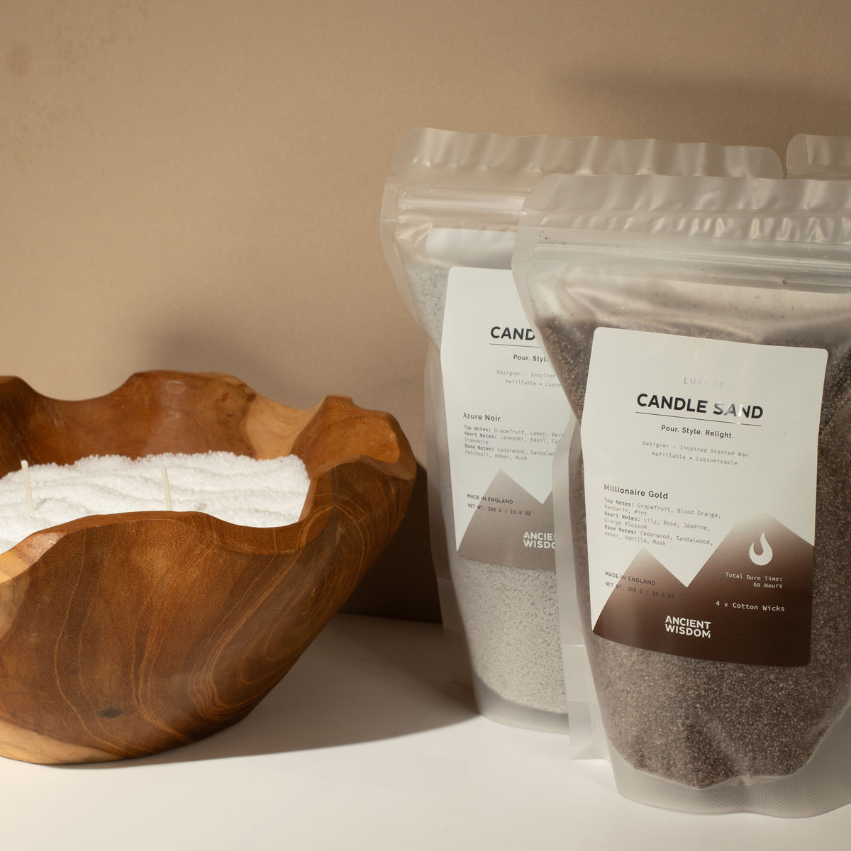 Cobalt Taupe Orange Candle Sand | 300g | Dior Sauvage Inspired | 60hr Burn | Made in England