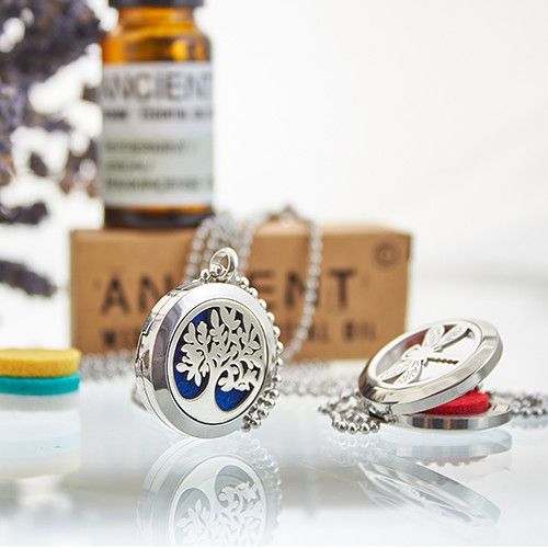 Hamsa Chakra Aromatherapy Necklace | Essential Oil Diffuser Jewellery Gift