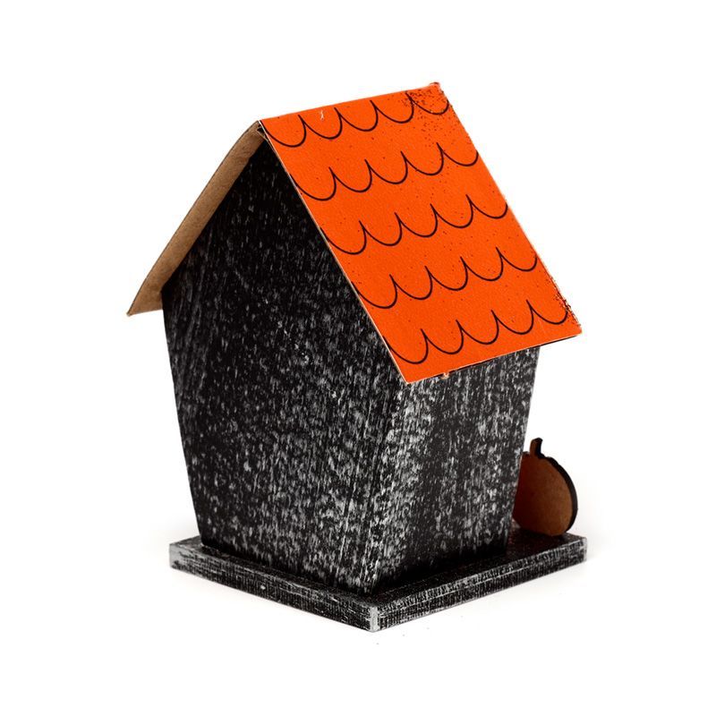 Trick or Treat LED Pumpkin House Halloween Decoration | Glowing Spooky Ornament