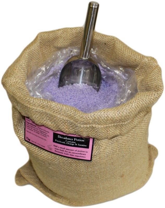 Decadence Bath Potion | 7kg Hessian Sack | Indulgent Aromatherapy Bath Soak | Made in UK