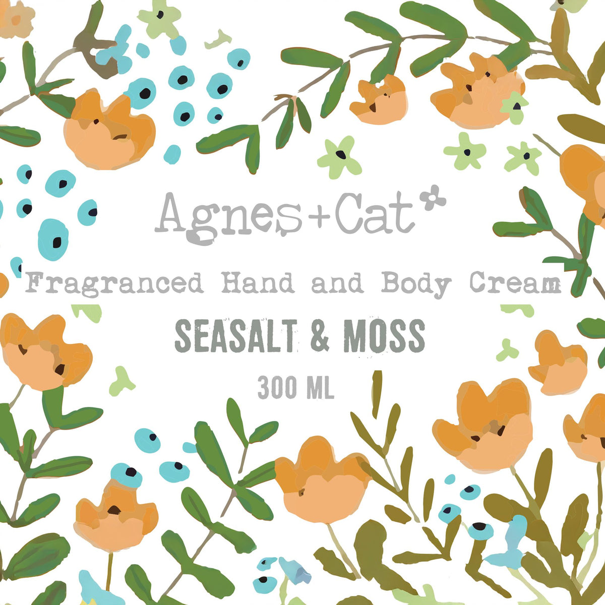Agnes + Cat Sea Salt & Moss Hand & Body Cream | Coastal Moisturiser | Made in Sheffield
