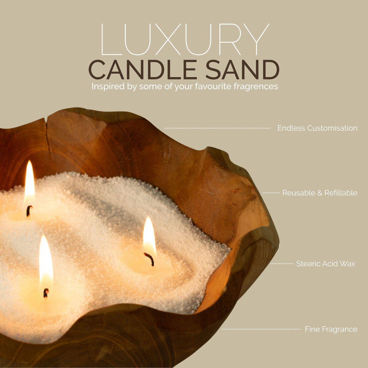 Millionaire Gold Chocolate Brown Candle Sand | 300g | Paco Rabanne 1 Million Inspired | 60hr Burn | Made in England