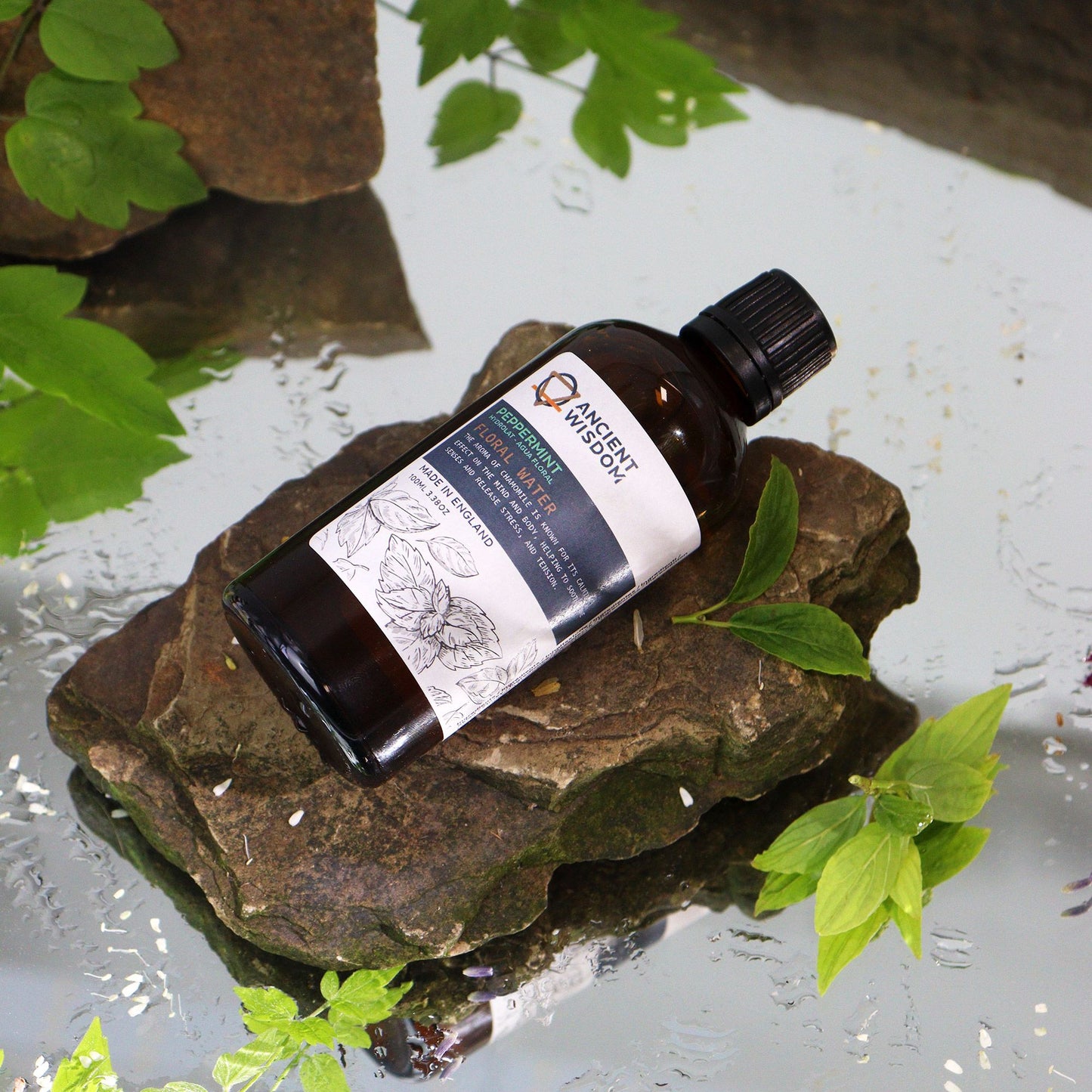 Peppermint Hydrolat Floral Water 100ml | Natural Aromatherapy Mist & Cooling Toner