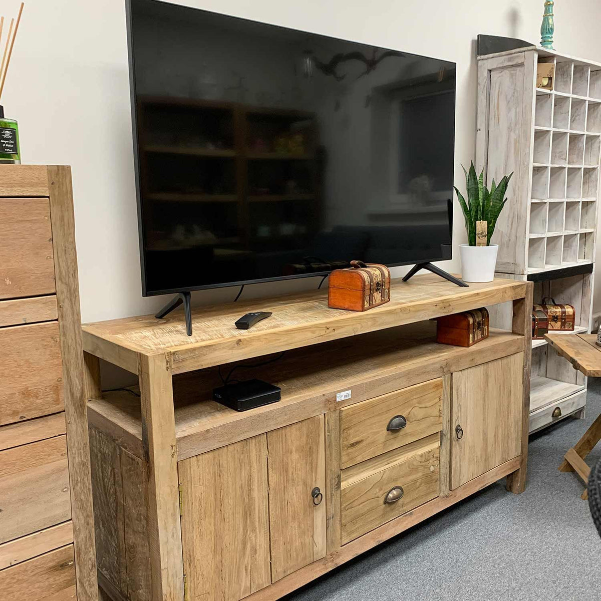Large TV Stand — Upcycled Teak | Handmade in Bali