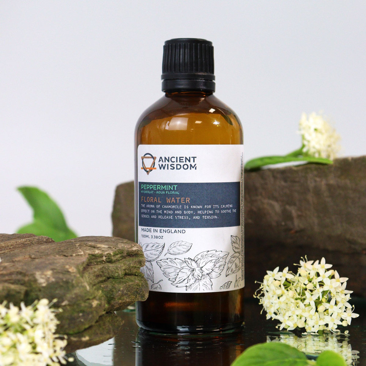 Peppermint Hydrolat Floral Water 100ml | Natural Aromatherapy Mist & Cooling Toner