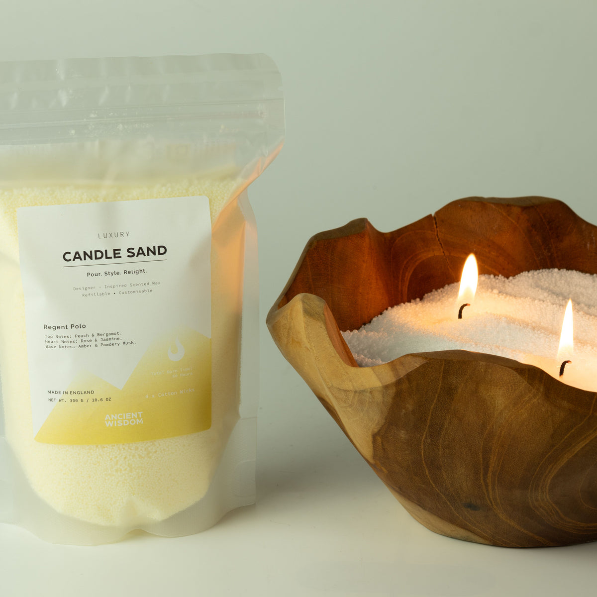 Cobalt Taupe Orange Candle Sand | 300g | Dior Sauvage Inspired | 60hr Burn | Made in England