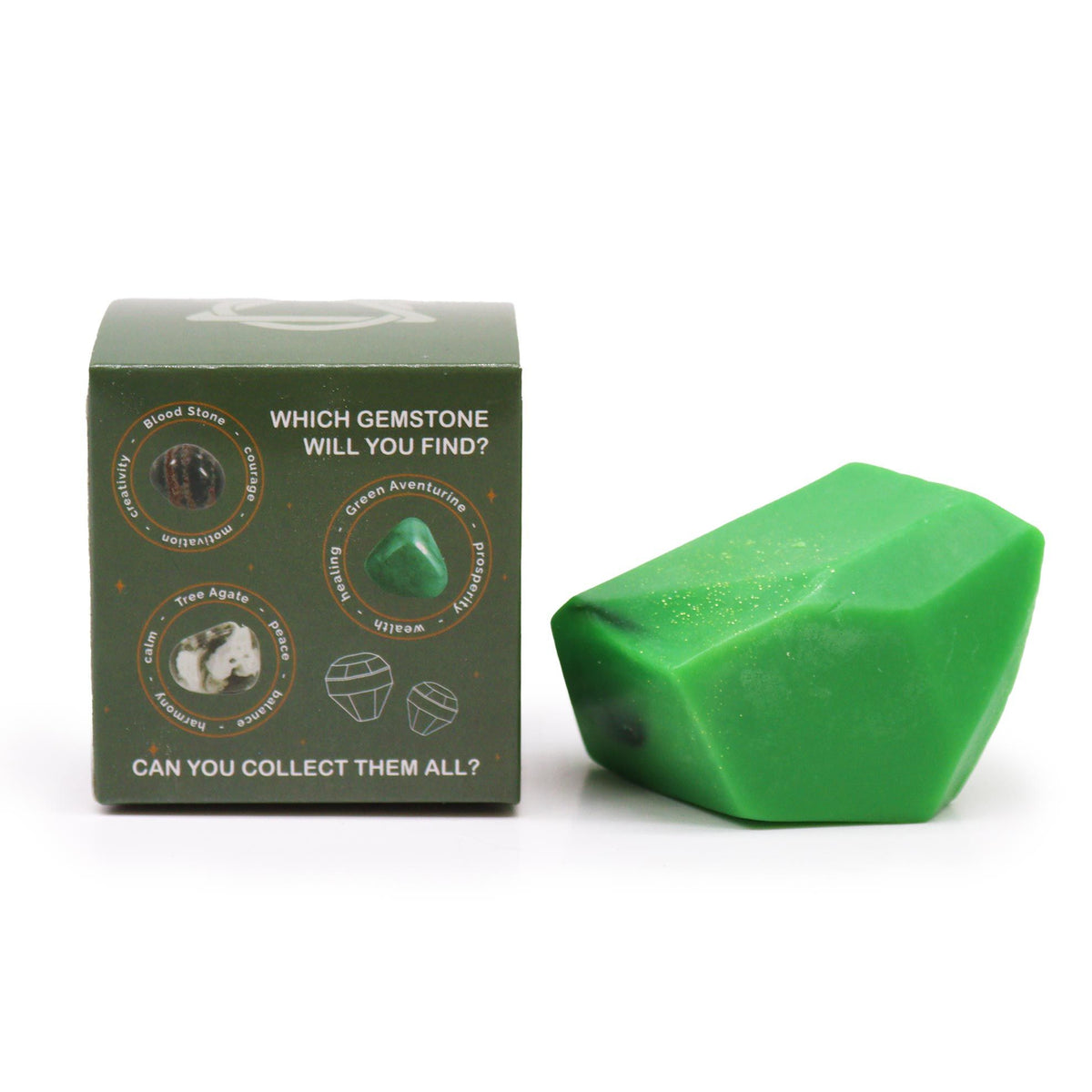 Crystal Elemental Soap | Earth | Gemstone Inside | Natural Handcrafted Soap | Gift for Her