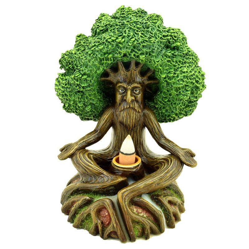 Wise Old Tree Man Backflow Incense Burner | Forest Spirit | Gothic Home Décor Gift