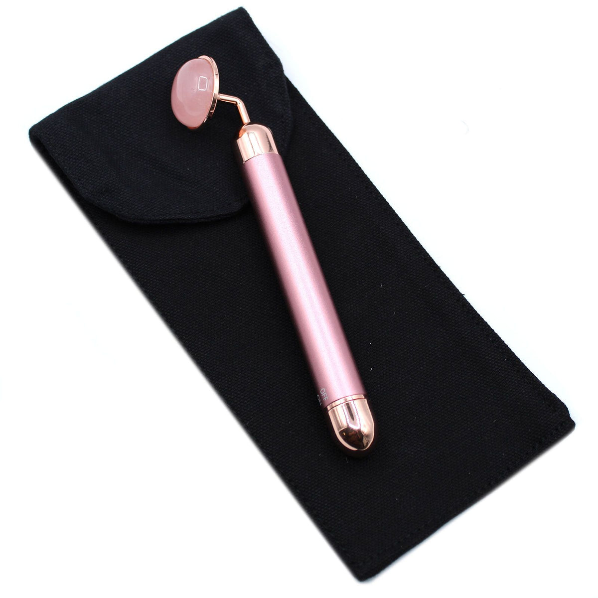Rose Quartz Gemstone Vibration Pad | Facial Massage Tool | Skincare Gift | Amber & Calm