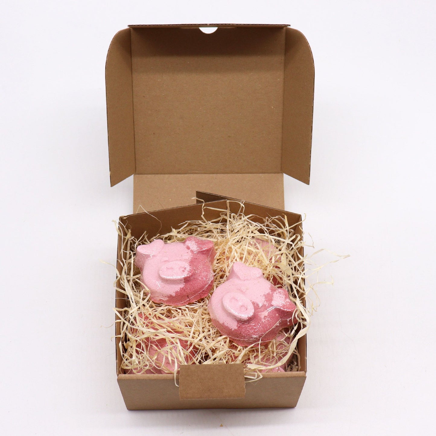 Pig Bath Bomb | Vanilla Cupcake | 70g | Fun Vegan Kids Bath Gift | Handmade in UK | Stocking Filler