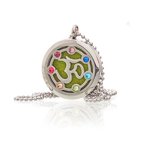 OM Chakra Aromatherapy Necklace | Essential Oil Diffuser Jewellery Gift