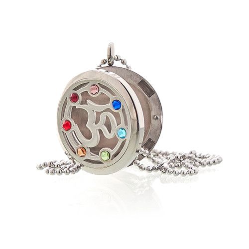 OM Chakra Aromatherapy Necklace | Essential Oil Diffuser Jewellery Gift