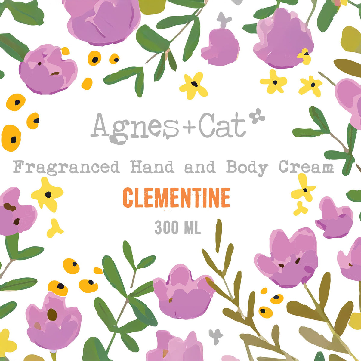 Agnes + Cat Clementine Hand & Body Cream | Citrus Moisturiser | Made in Sheffield