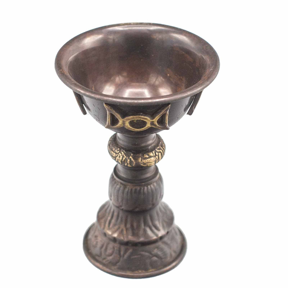 Antique Copper Ritual Goblet | Triple Moon | 8x13cm | Altar Tool | Witchcraft & Spiritual Gift
