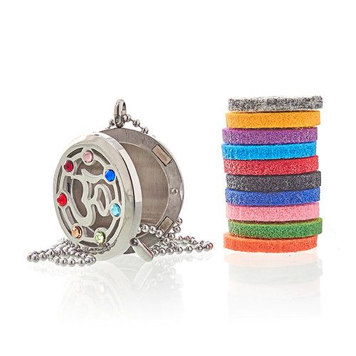 OM Chakra Aromatherapy Necklace | Essential Oil Diffuser Jewellery Gift