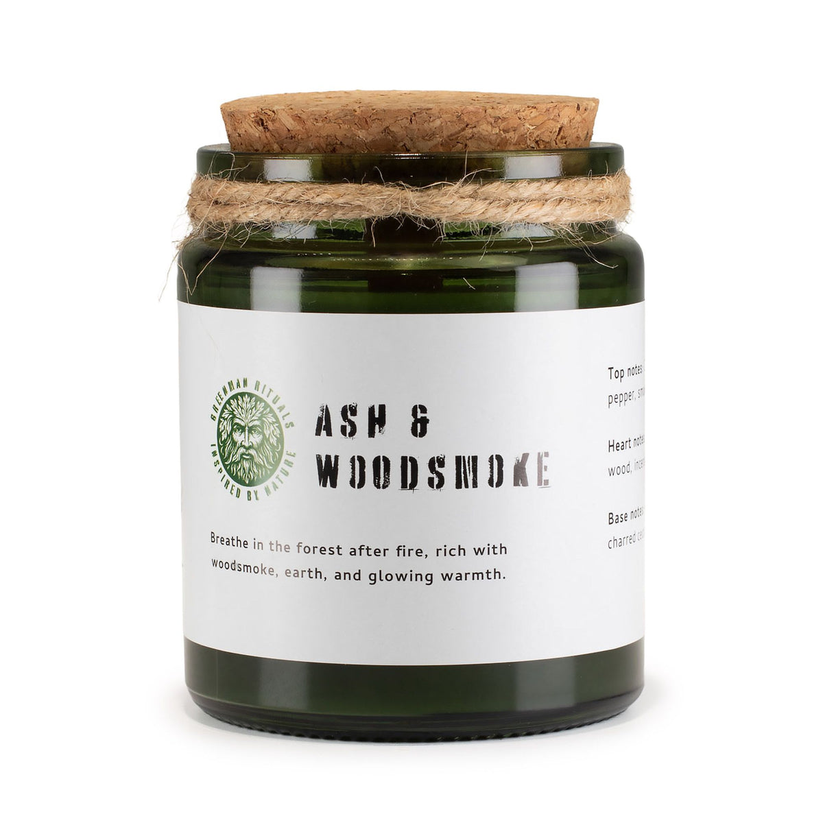Ash & Woodsmoke Woodwick Soy Candle | Sage & Mintwood Cosy Home Fragrance Gift