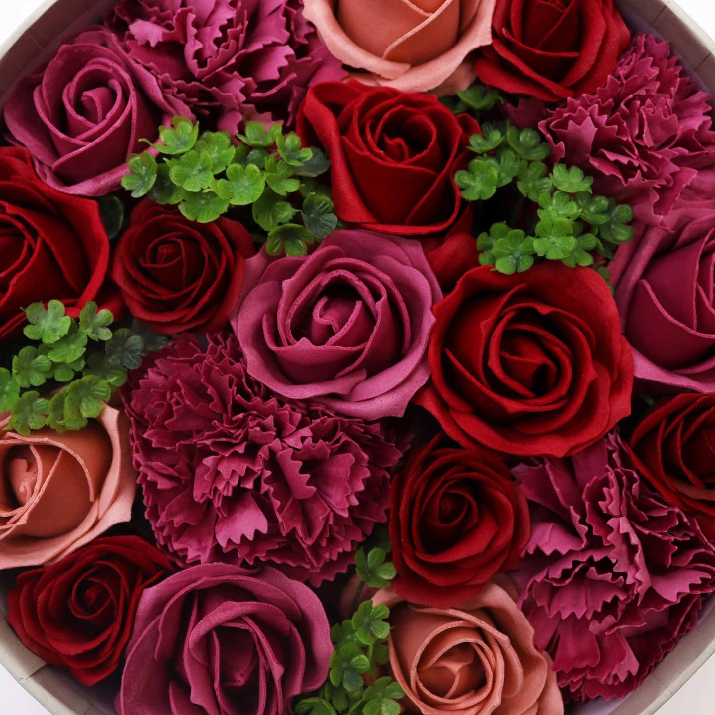 Vintage Roses Soap Flower Gift Box | Round Luxury Gift Box | Amber & Calm