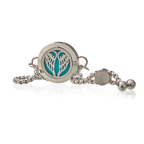 Angel Wings Aromatherapy Chain Bracelet – Essential Oil Diffuser Jewellery