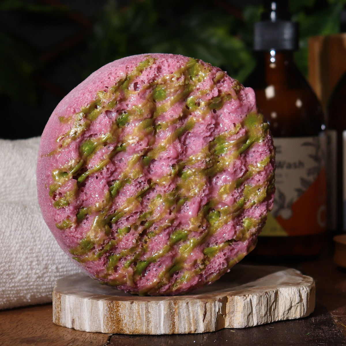 Butter Bubble Soap Sponge | Emerald Truffle | Shea & Mango Butter | Exfoliating | Handmade in the UK