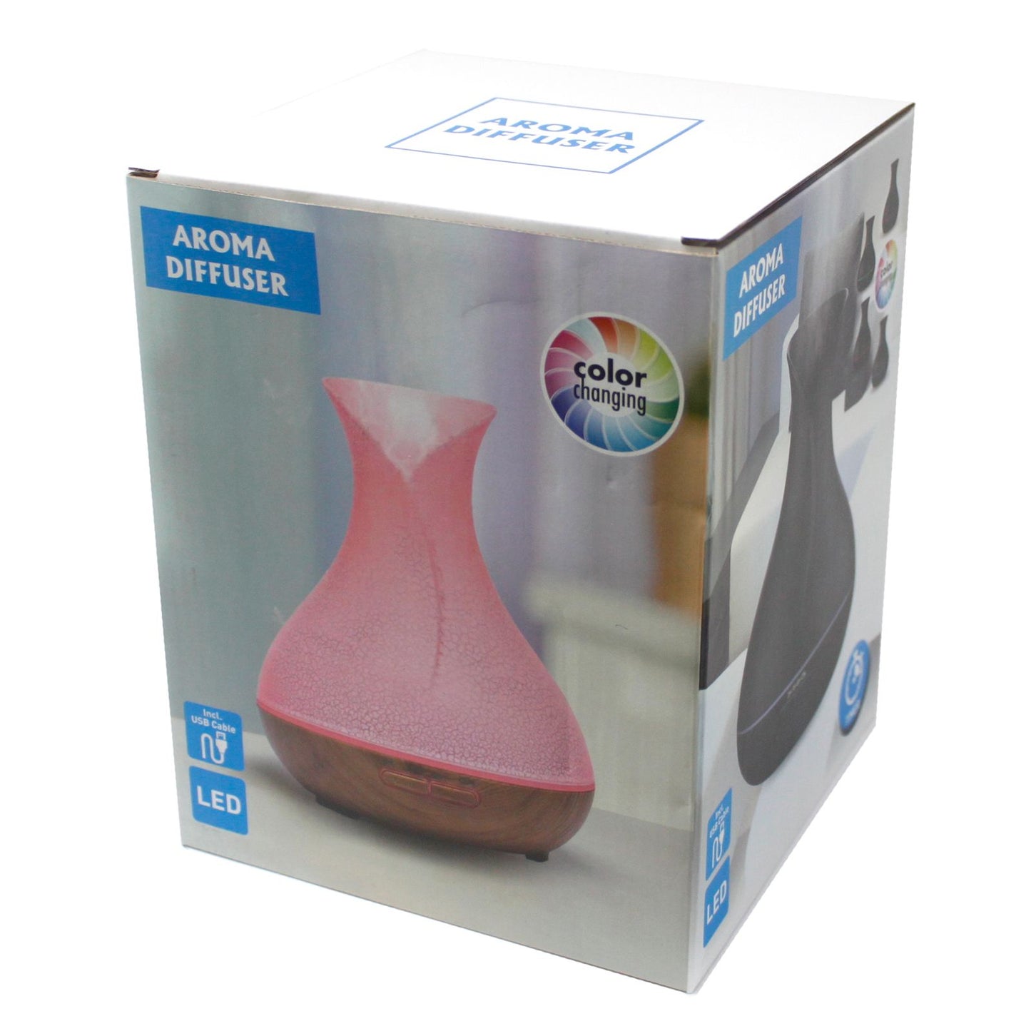 Palma Ultrasonic Aroma Diffuser | Colour-Changing LED & Timer | Wellness Gift